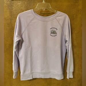 Old Navy Women’s Lavender Light Purple “Adventure Together” Sweatshirt Size S